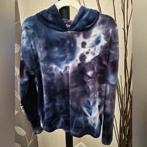Freshman | Velour Tie Dye Hoodie | Girls M (8/10) | Purple Tie Dye